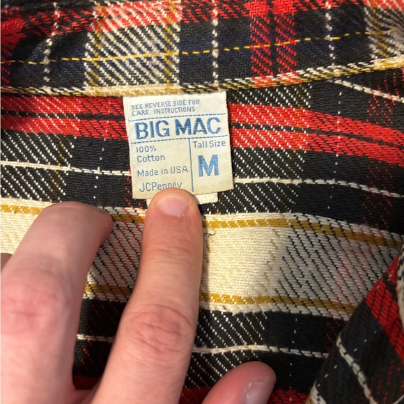 Classic Sears Big Mac plaid flannel - Picture 2 of 3